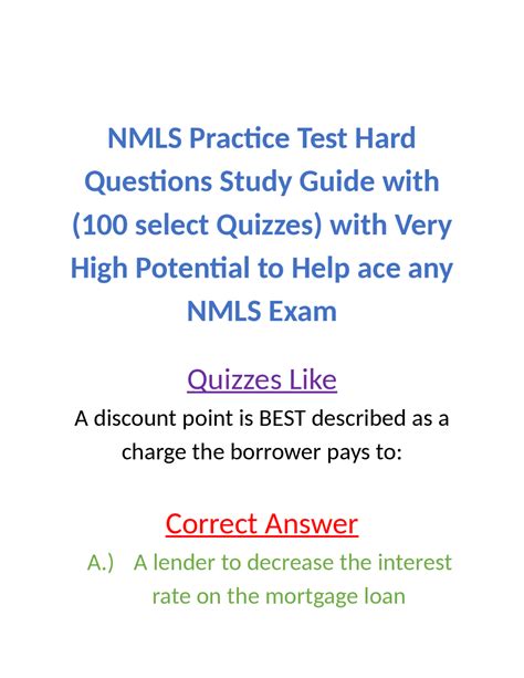 how hard is the nmls test to pass|nmls exam study guide.